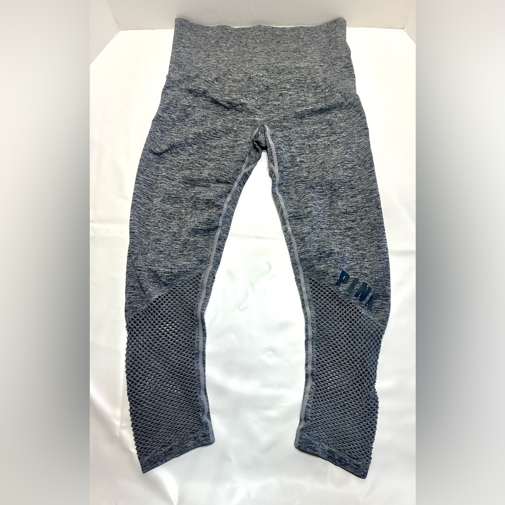 victoria secrets PINK Ultimate Gray Leggings Large - Picture 2 of 8